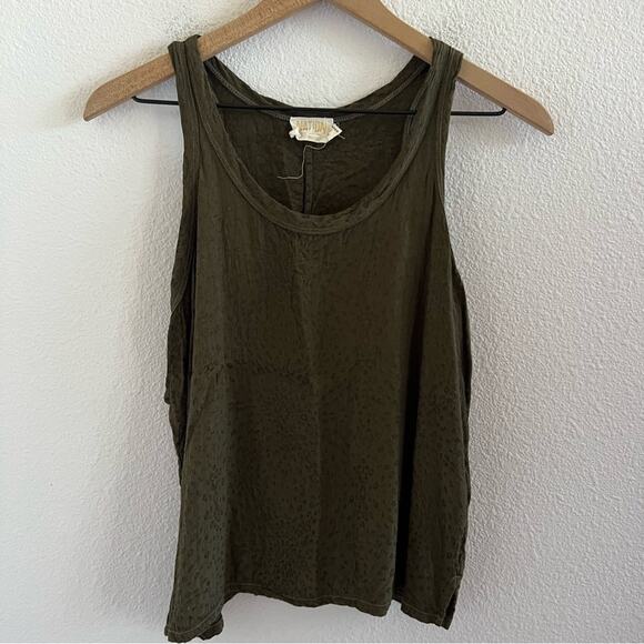 Nation LTD Green Leopard Tank Small - Picture 1 of 7